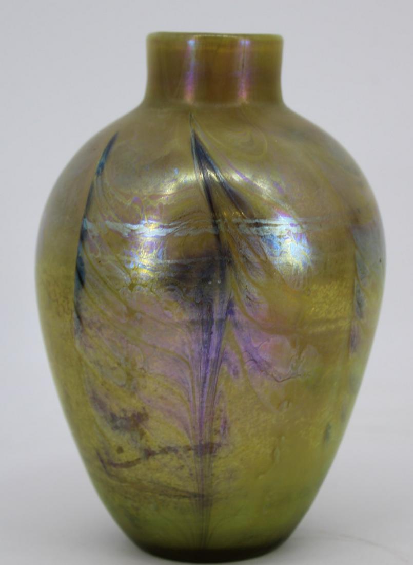 Tiffany Studios (Attrib) Favrille Glass Vase (1 of 5)