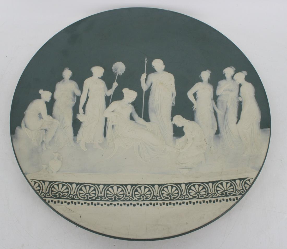 Large Mettlach Cameo Style Porcelain Charger. (1 of 3)