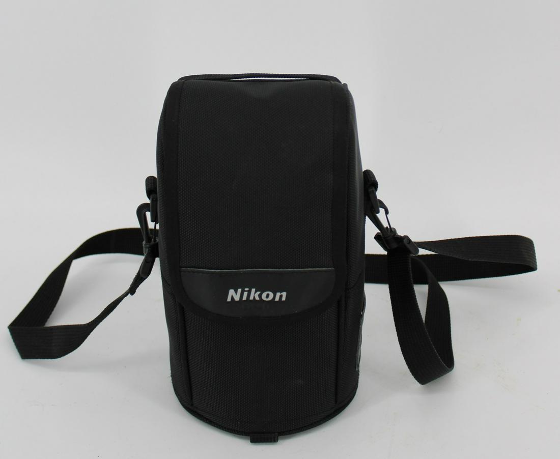 A Nikon VR-Nikkor 80-400mm Telephoto Zoom Lens: A Nikon ED AF VR-Nikkor 80-400mm 1:4.5-5.6D lens with vibration reduction (VR). With soft case.