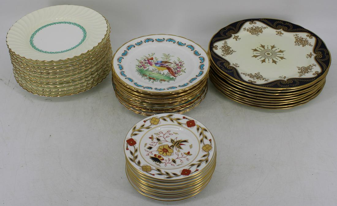 Lot Of Assorted English Porcelain Plates. (1 of 6)