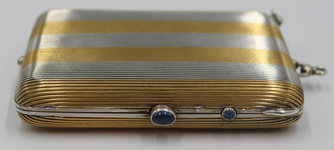 SILVER. French Silver and Gilt-Silver Vanity Case. (1 of 14)