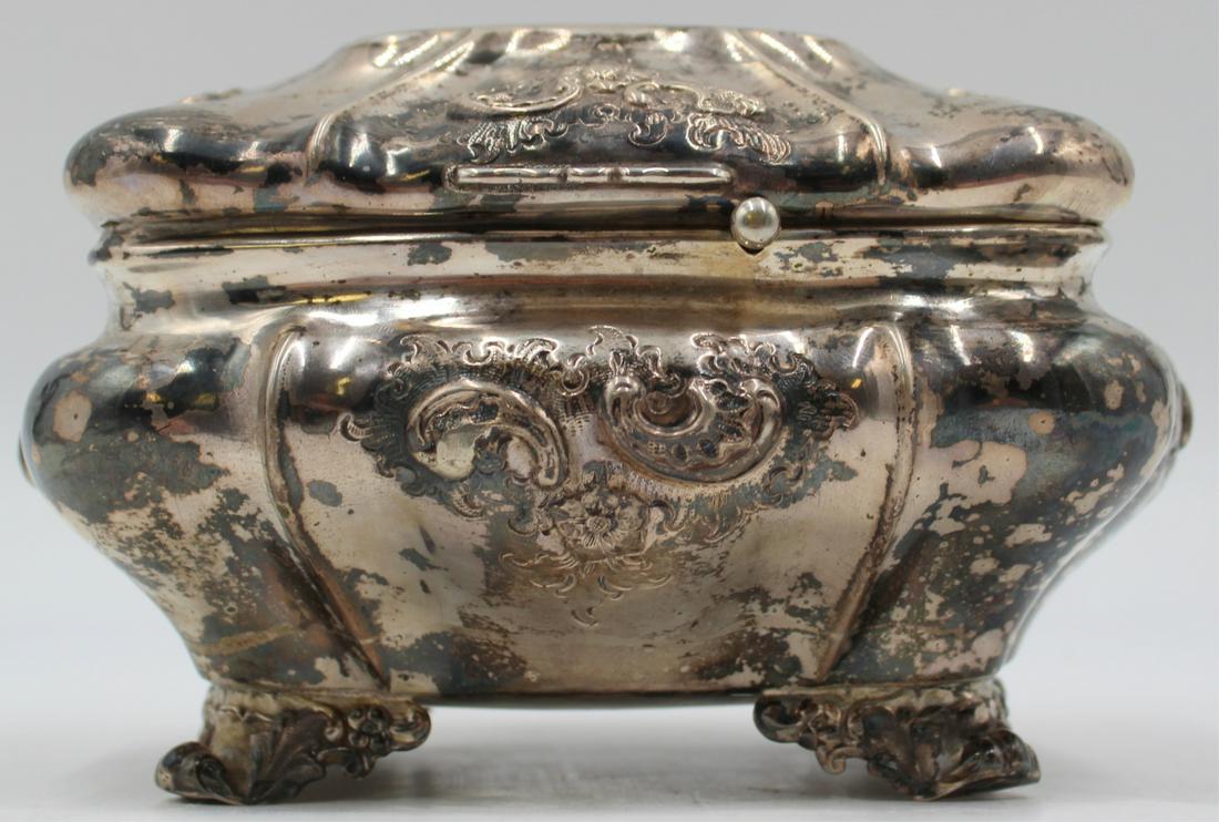 JUDAICA. Antique German Etrog Silver Box. (1 of 8)