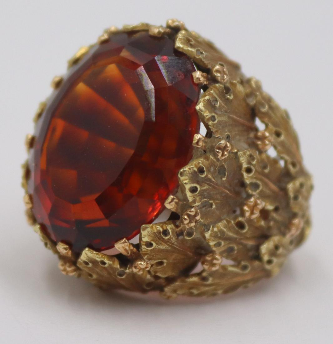 JEWELRY. M Buccellati 18kt Gold & Colored Gem Ring (1 of 11)