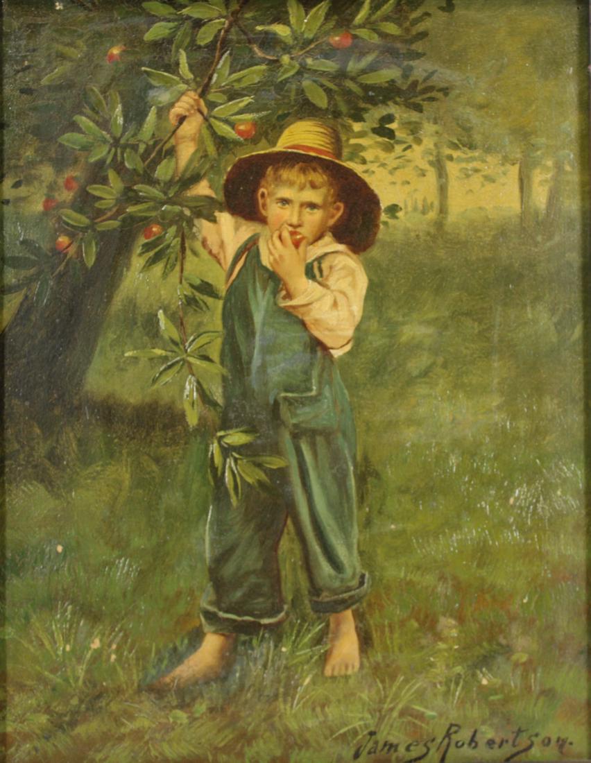 James Robertson Signed Oil On Canvas (1 of 4)