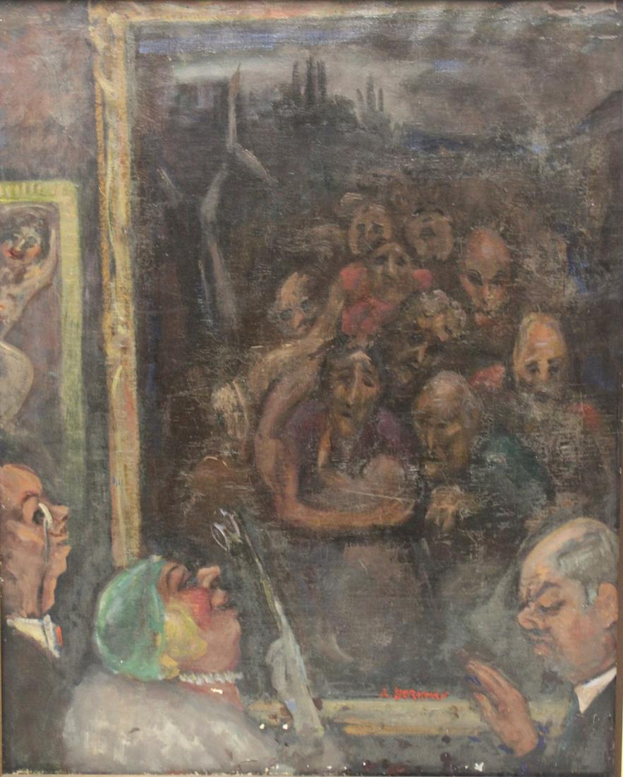 Aaron Berkman (US 1900 - 1991) Oil On Canvas. (1 of 5)