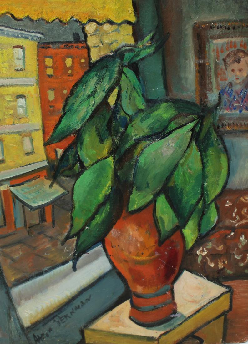 Aaron Berkman (NY 1900 - 1991) "At the Window" (1 of 4)