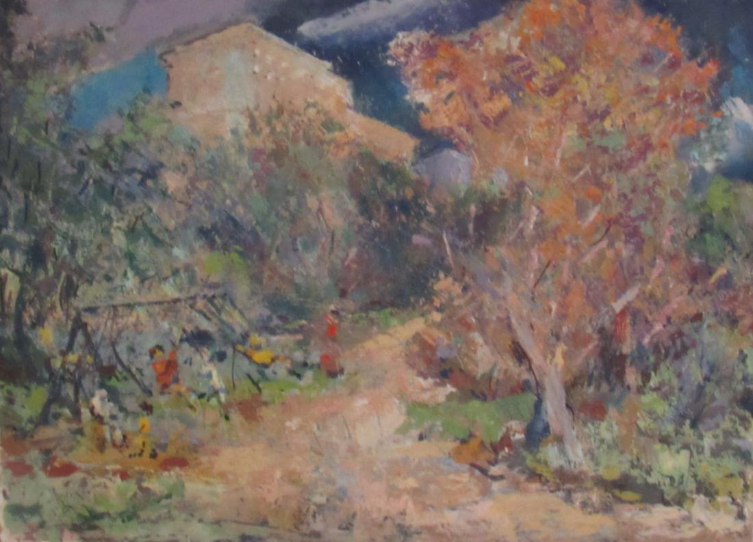 Aaron Berkman (NY 1900 - 1991) "Playground- (1 of 3)