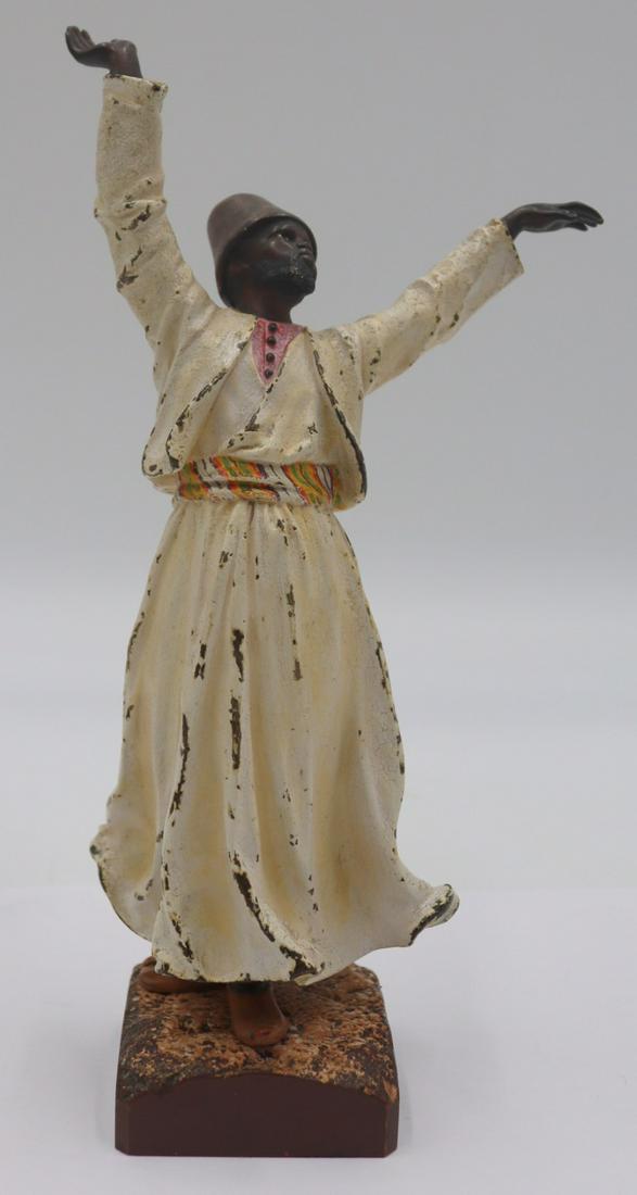 Signed Bergman Bronze of a Dancing Arab Man. (1 of 10)