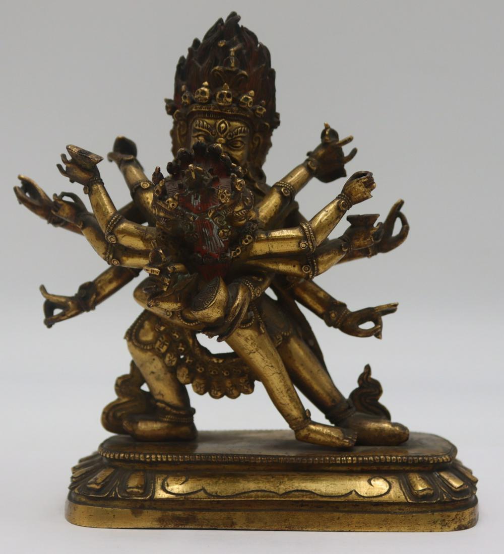 Antique Sino-Tibetan Bronze Figure of Mahakala. (1 of 14)