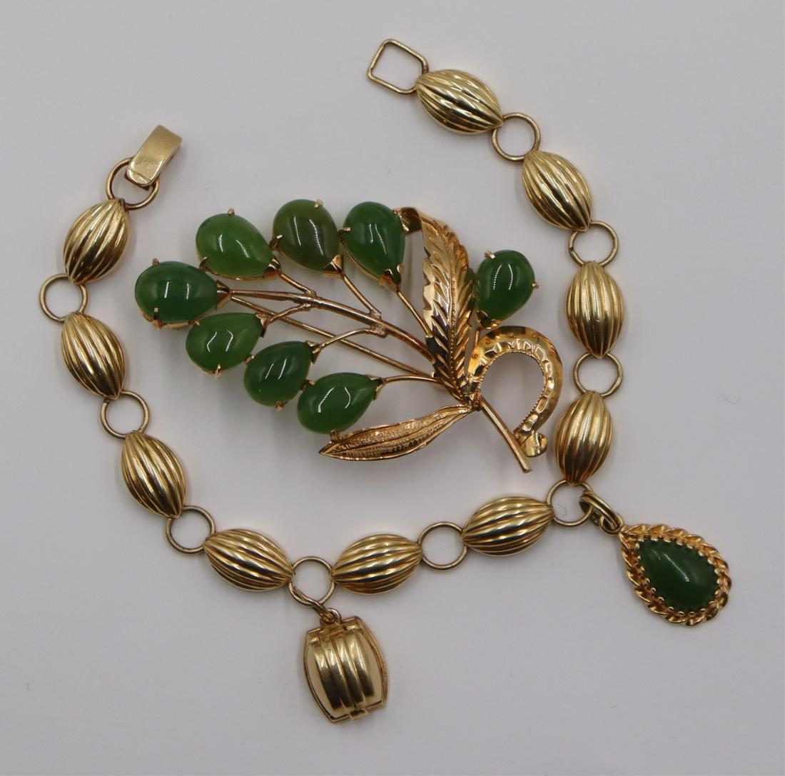 JEWELRY. 14kt Yellow Gold Jewelry Grouping. (1 of 12)