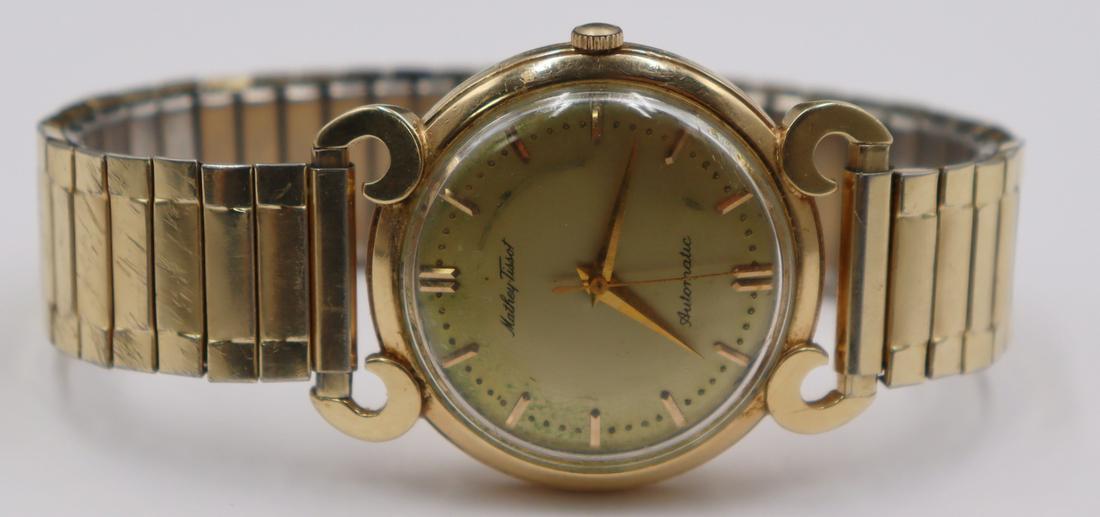 JEWELRY. Men's Mathey-Tissot 14kt Gold Automatic (1 of 16)