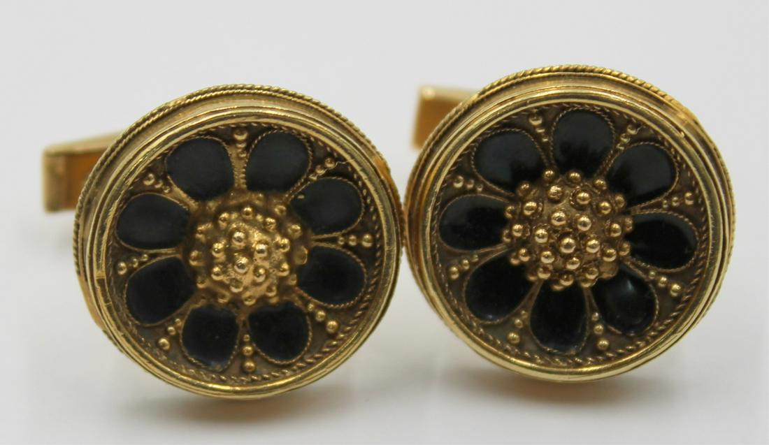 JEWELRY. Pair of Victorian Style 14kt Gold (1 of 5)