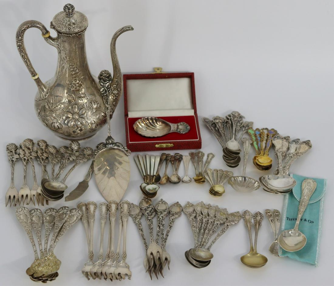 SILVER. Assorted Sterling & Continental Silver (1 of 16)