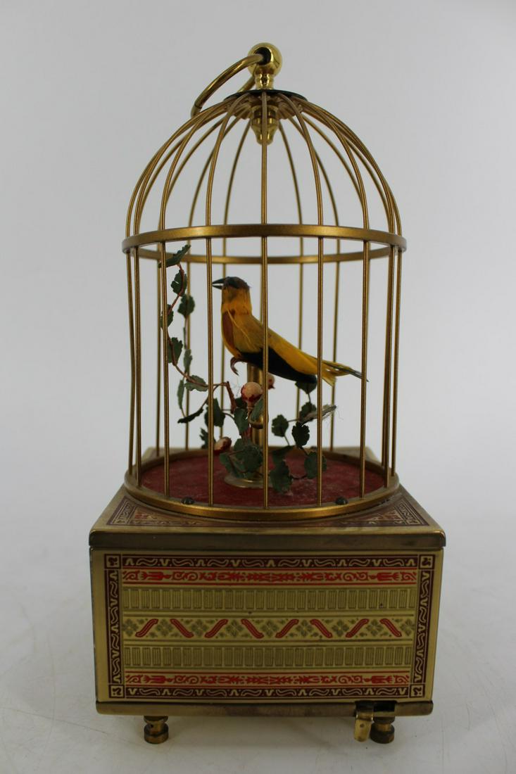 Antique Enamel Decorated Bronze Bird Automaton. (1 of 7)