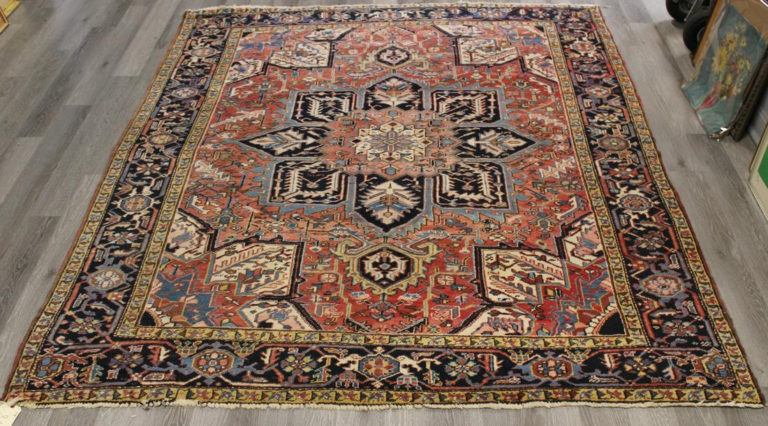 Antique And Finely Hand Woven Heriz Carpet (1 of 8)
