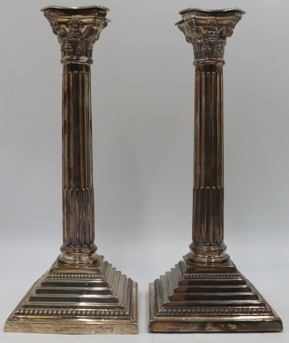 SILVER. Pair of Bert Gordon Silver Candlesticks. (1 of 11)
