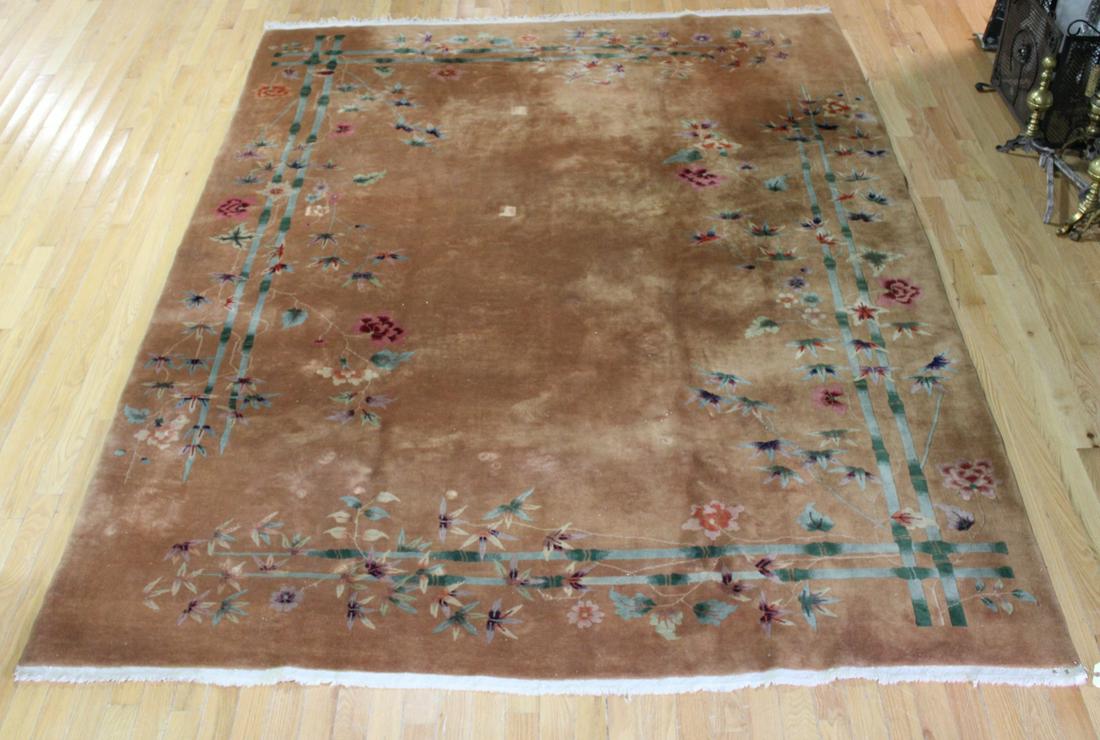 Art Deco Chinese Finely Hand Woven Carpet . (1 of 7)