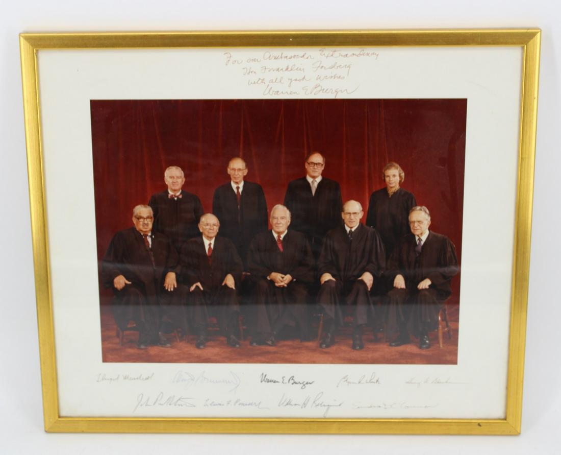 Signed Photograph Of The U.S. Supreme Court (1 of 6)