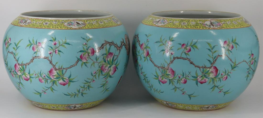 Pair of Large Signed Chinese Enamel Decorated Fish (1 of 20)