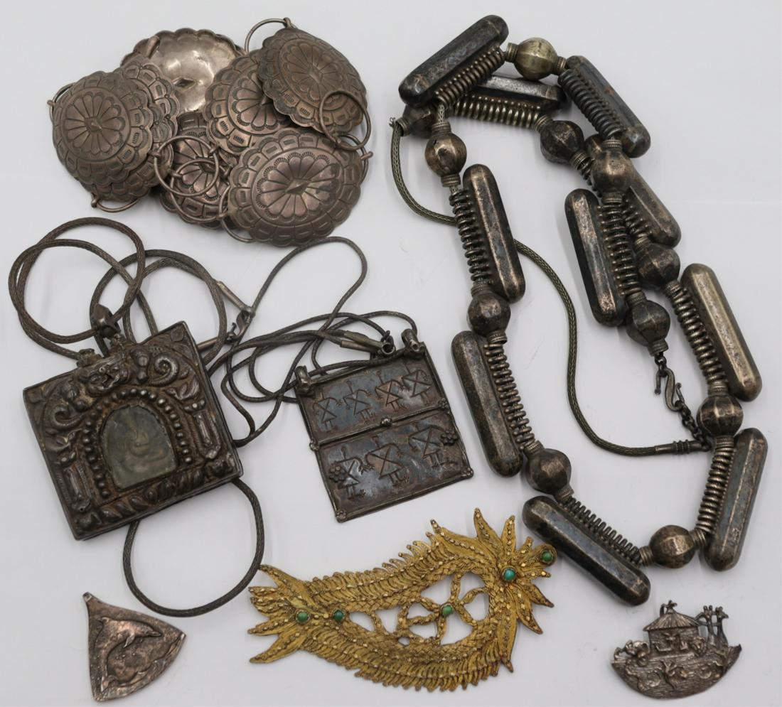 JEWELRY. Silver Jewelry Grouping Inc. a South West (1 of 20)