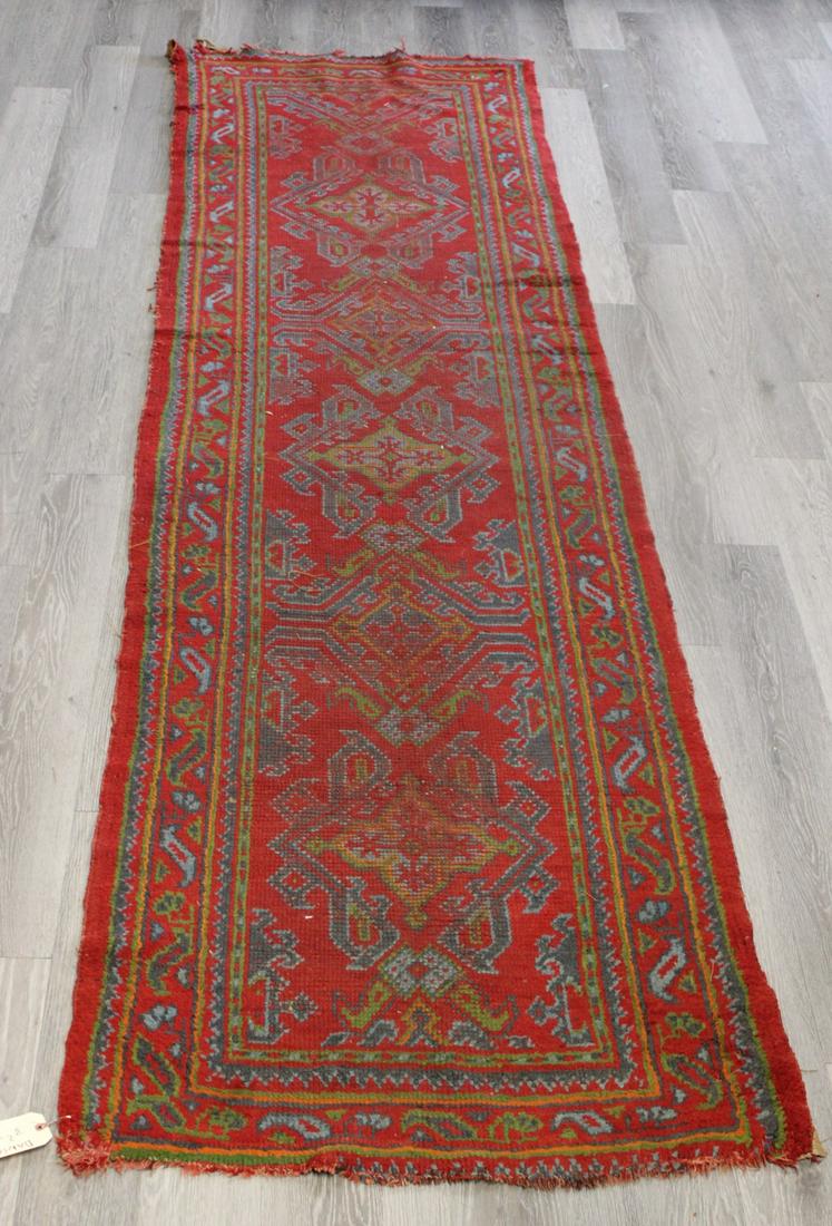 Antique And Finely Hand Woven Runner . (1 of 6)