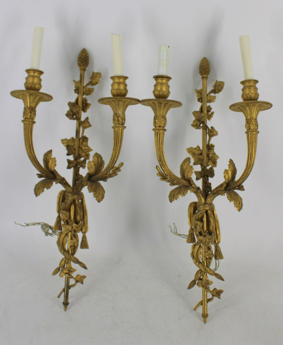 A Large Pair Of Bronze Caldwell Quality Sconces. (1 of 9)
