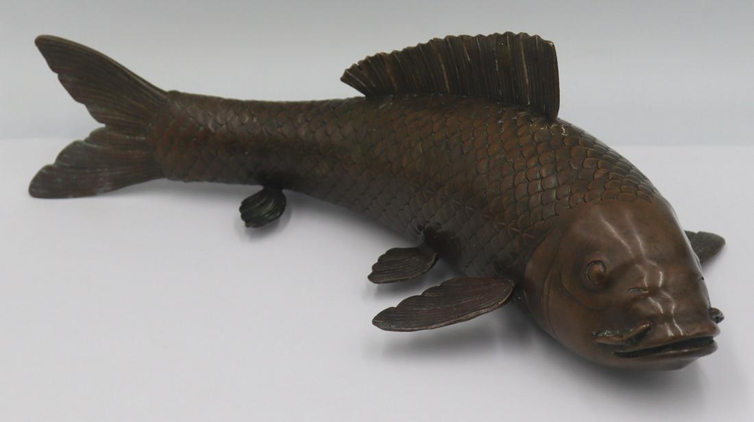 Japanese Meiji Bronze Koi Fish. (1 of 9)