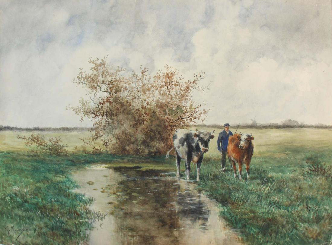 ANTON MAUVE (DUTCH, 1838-1888). (1 of 9)
