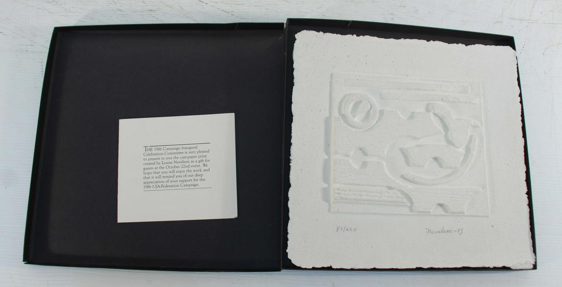 LOUISE NEVELSON (AMERICAN, 1900-1988). (1 of 7)