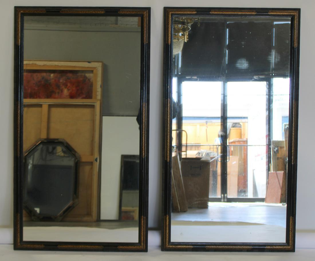 A Pr Of Antique Ebonized, Carved & Gilt Decorated (1 of 4)