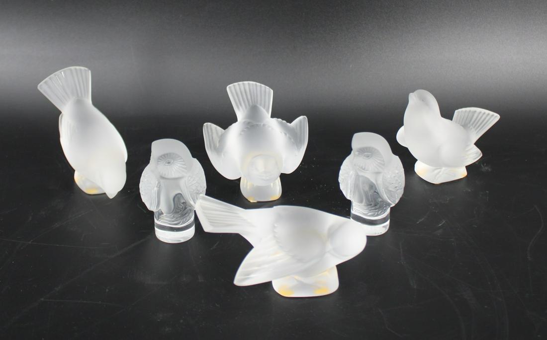 Lalique Lot Of Assorted Glass Birds. (1 of 6)