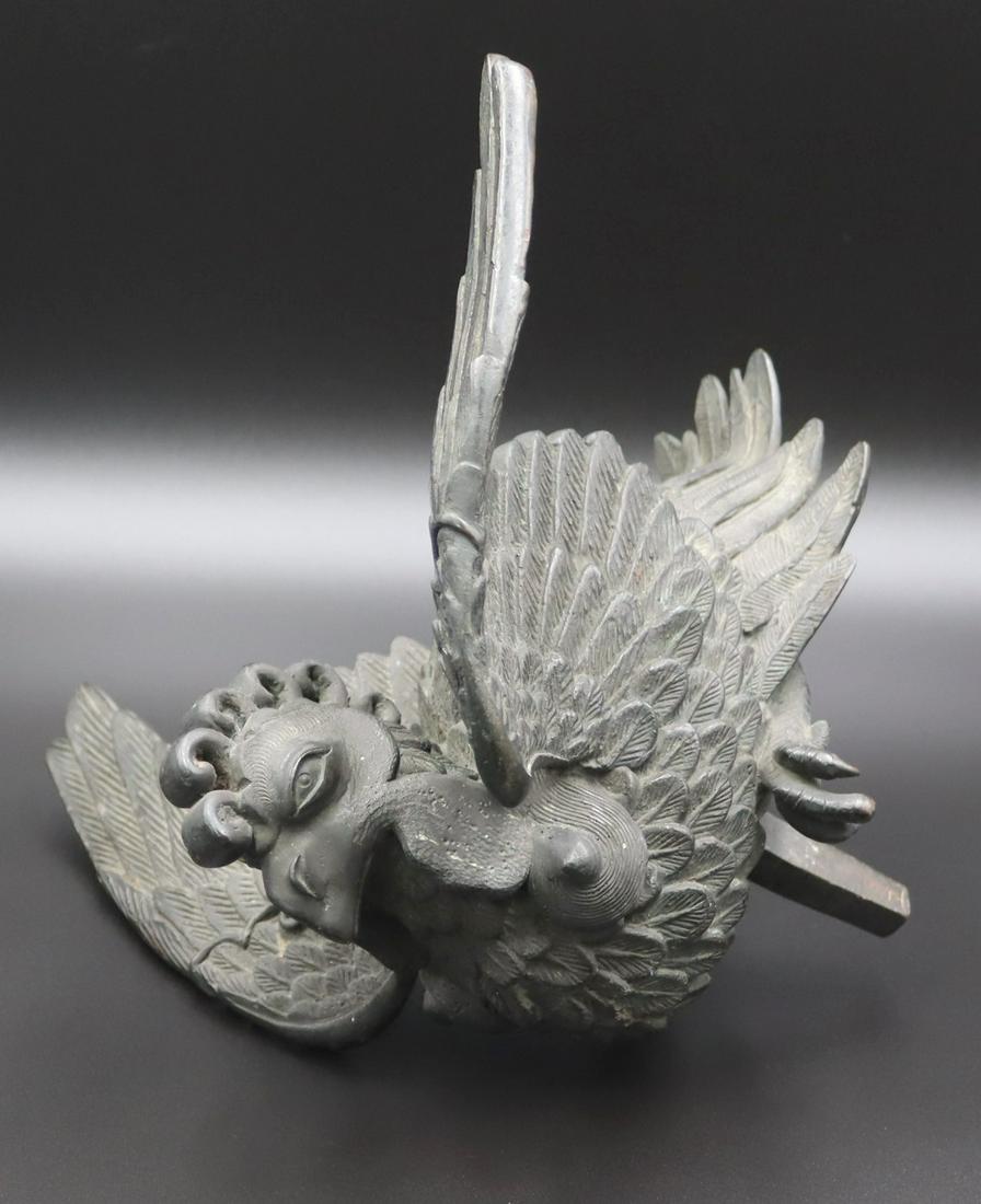 Japanese Meiji Bronze Chicken. (1 of 9)