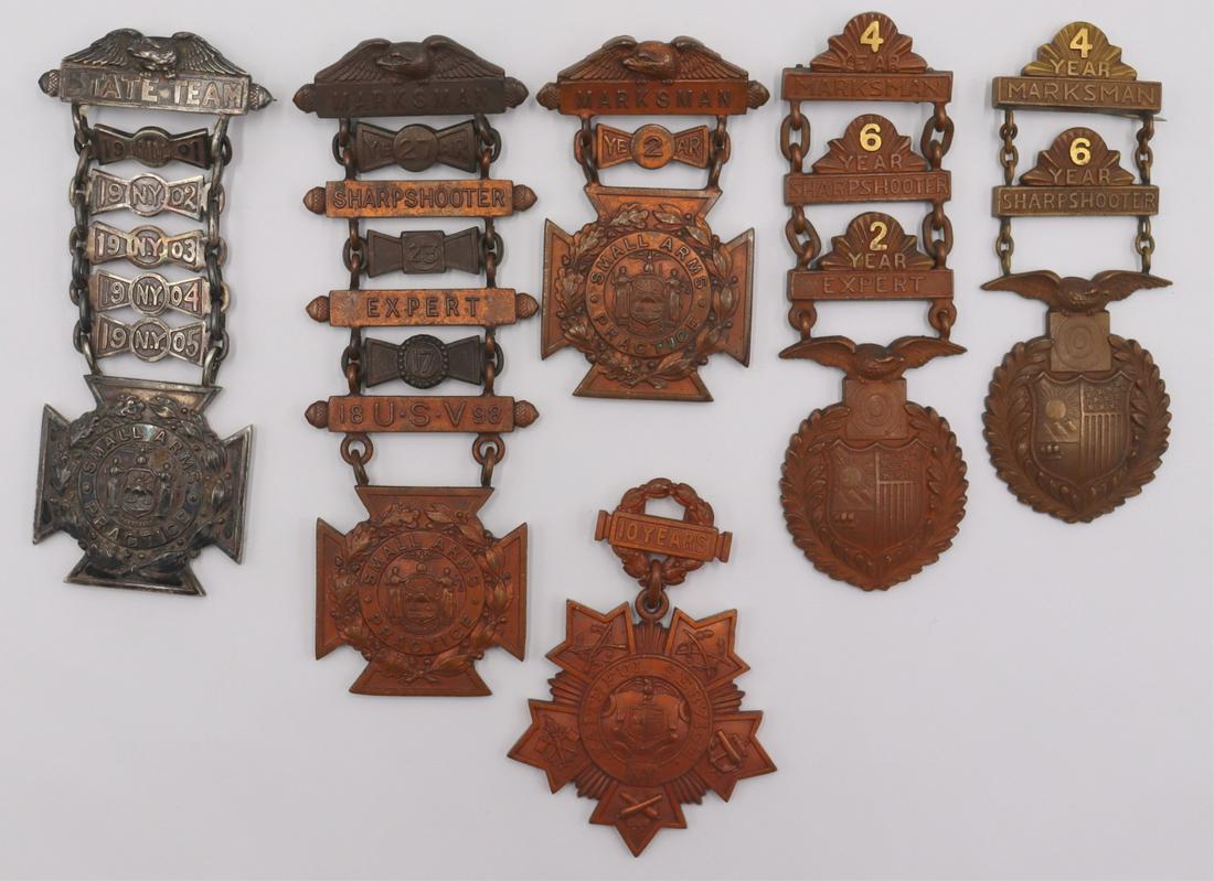 MILITARIA. Tiffany & Co. Silver and Bronze Medals (1 of 18)