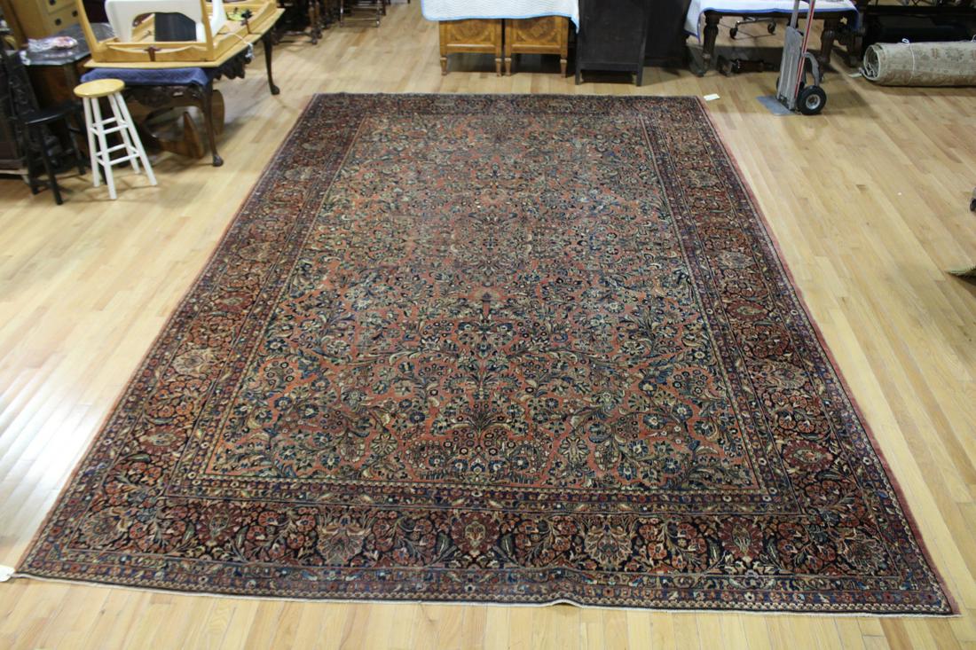 Large Antique And Finely Hand Woven Sarouk Carpet (1 of 6)