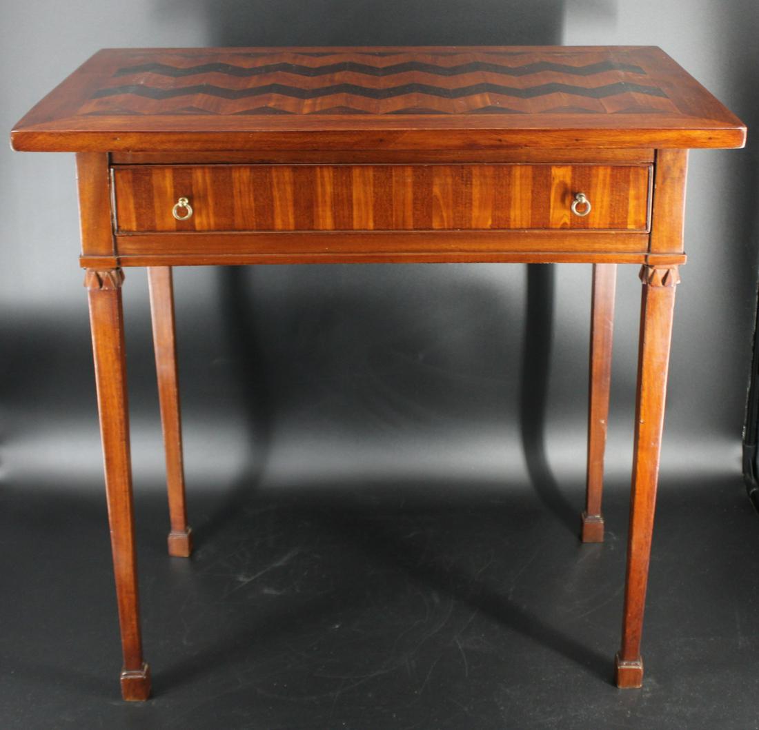 Antique Italian Parquetry Inlaid 1 Drawer Stand. (1 of 5)