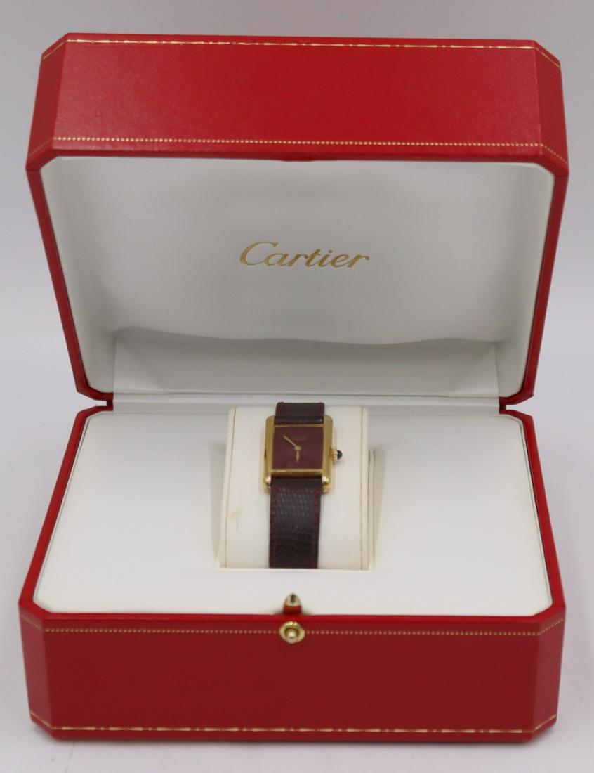 JEWELRY. Lady's Must de Cartier Tank Vermeil (1 of 15)