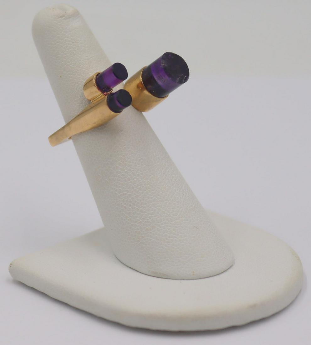 JEWELRY. Vendome 18kt Gold and Amethyst Ring. (1 of 11)