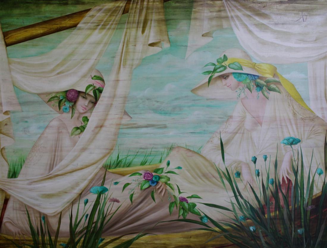 Philippe Auge (F R Born 1935) Oil On Canvas. (1 of 5)