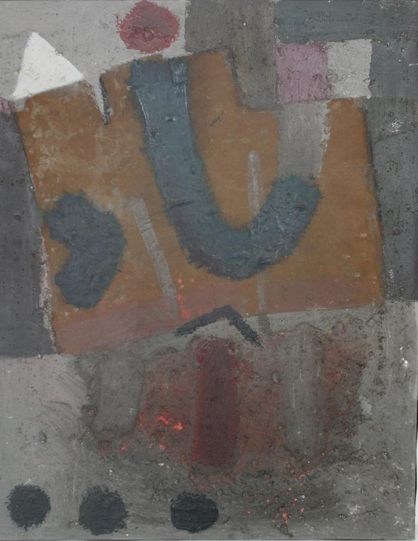 Eummerson? Signed Oil On Masonite Abstract. (1 of 3)