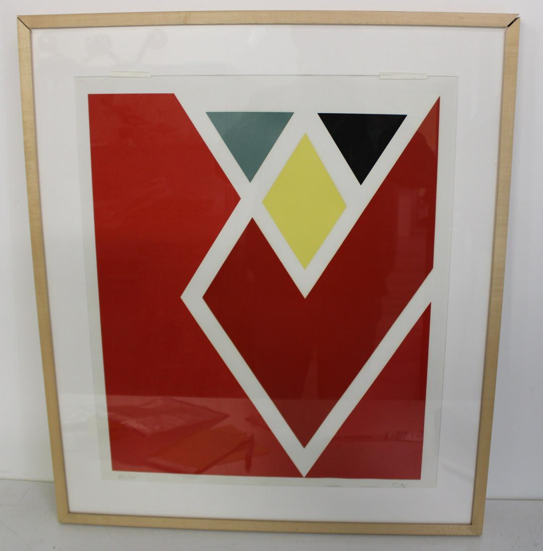 LARRY ZOX (AMERICAN, 1937-2006) Abstract Print (1 of 5)