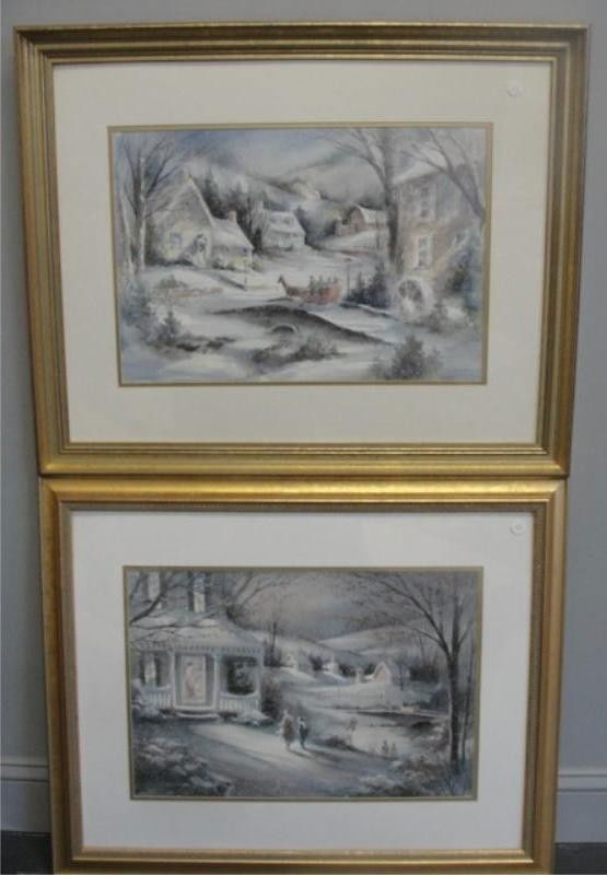 13 BJORKLAND, 2 Winter Watercolors. Apr 17, 2011 Clarke