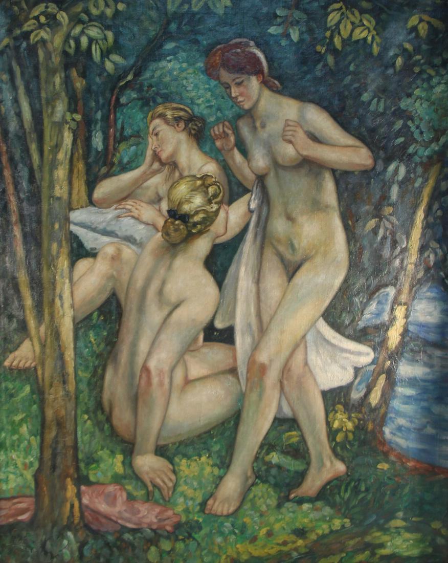 ILLEGIBLY SIGNED (20TH CENTURY). (1 of 9)