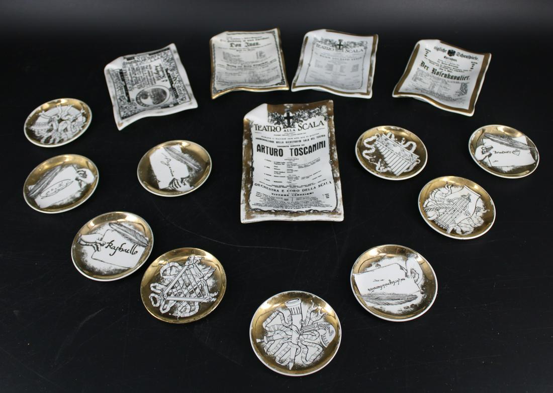 A Lot Of Fornasetti Trays And Small Dishes. (1 of 11)