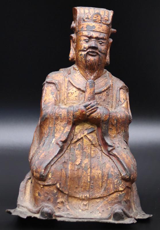 Chinese Ming Dynasty Bronze of a Lohan. (1 of 10)