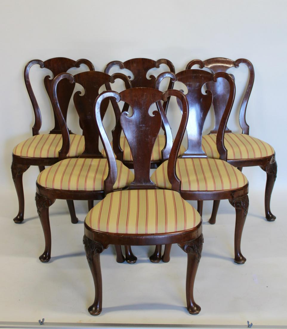 6 Antique Continental Mahogany Chairs. (1 of 11)