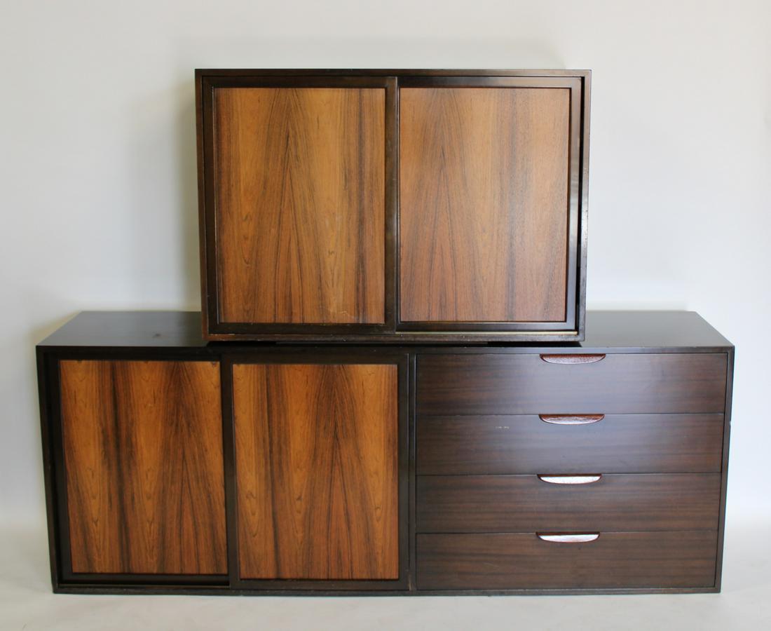 2 Midcentury Harvey Prober Rosewood Cabinets. (1 of 8)