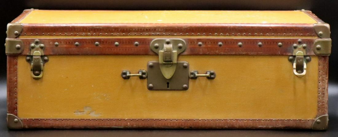 Vintage Louis Vuitton Tan Leather Hard Suitcase. (1 of 17)