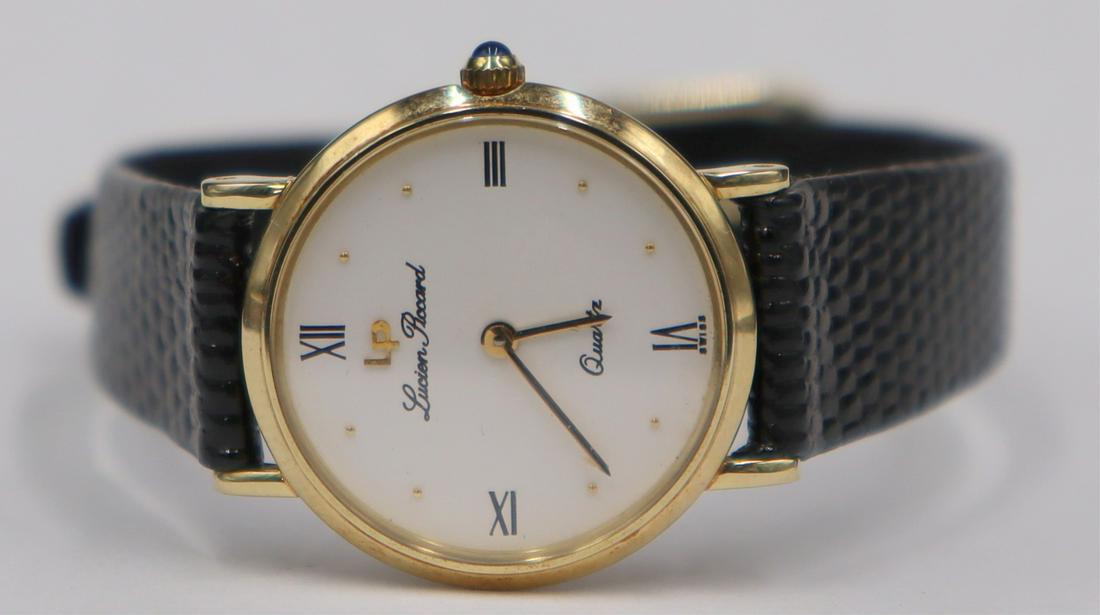 JEWELRY. Lady's Lucien Piccard 14kt Gold Watch. (1 of 17)