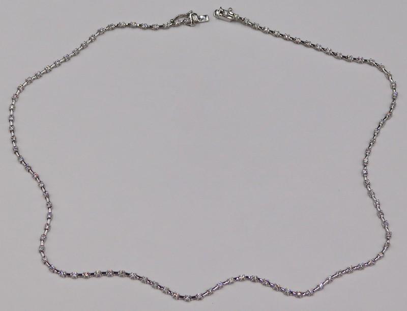 JEWELRY. 14kt Gold and 1.5ct Diamond Necklace. (1 of 5)