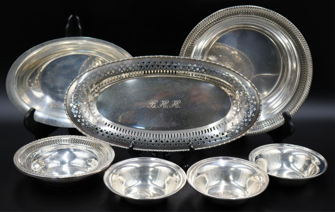 STERLING. Assorted Sterling Hollowware Grouping. (1 of 13)